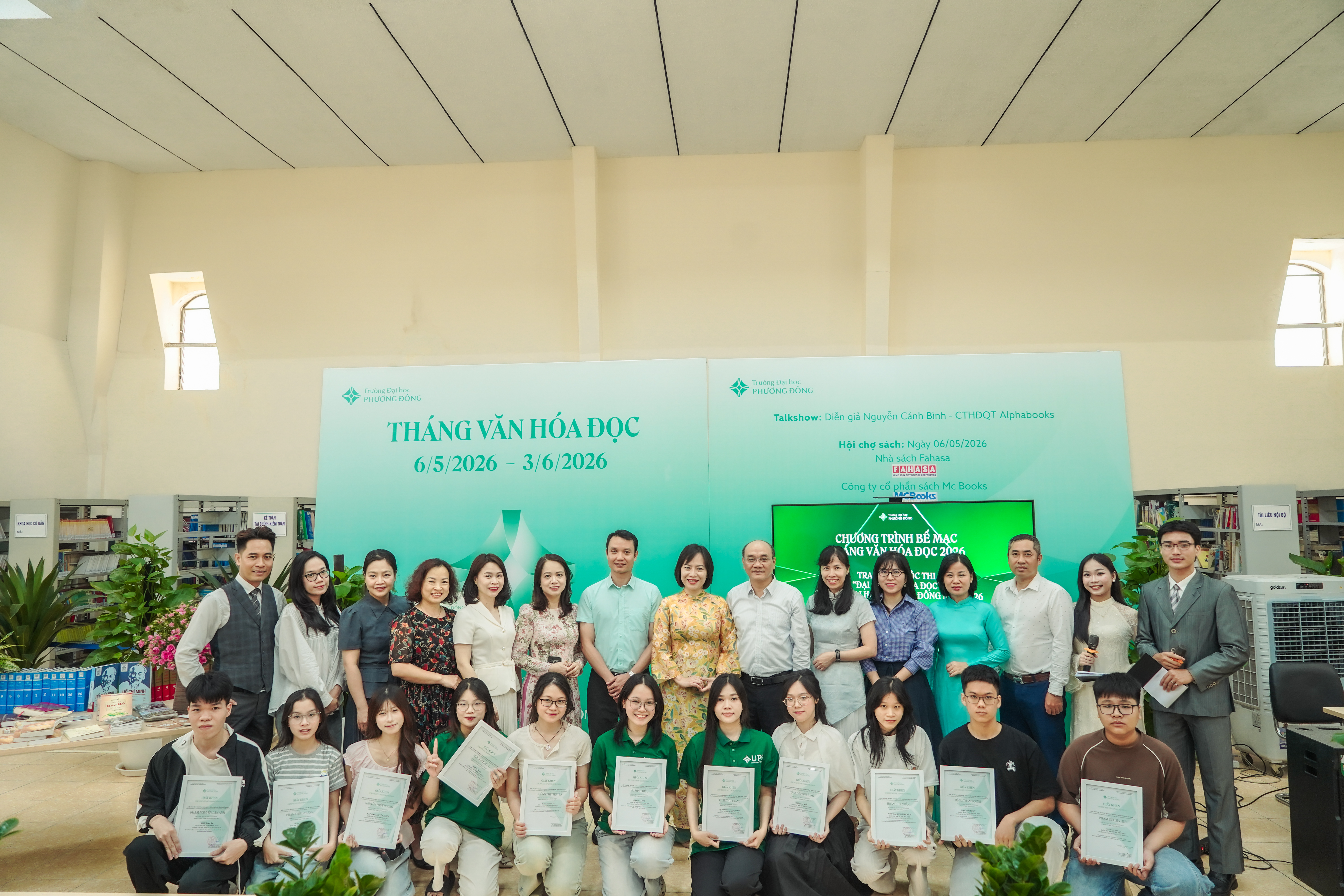 CHƯƠNG TRÌNH BẾ MẠC THÁNG VĂN HÓA ĐỌC NĂM 2026 CỦA TRƯỜNG ĐẠI HỌC PHƯƠNG ĐÔNG